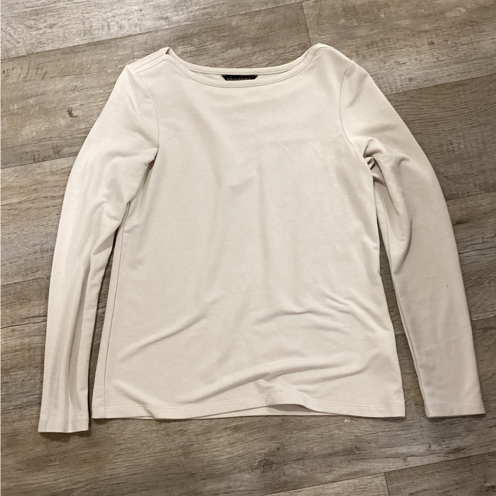 Banana Republic Soft Cream Long Sleeve Tee